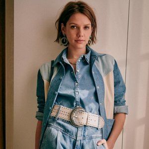 Sezane Will Jacket - Patchwork Clair - LIKE NEW